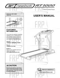 Owners Manual, RETL16001,UK - Image