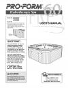 6013500 - Owners Manual, WARM SPRINGS SPAS - Image
