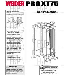 Owners Manual, WEBE34111A,RACK & WEIGHTS - Product Image
