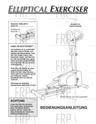 Owners Manual, WEEL45070,GERMAN - Image