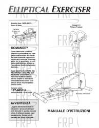 Owners Manual, WEEL45070,ITALIAN - Image
