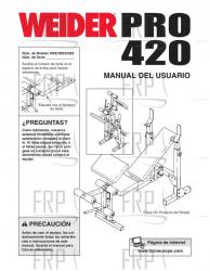 Owners Manual, WEEVBE32930,SPNSH - Image