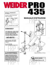 Owners Manual, WEEVBE33011,ITALY - Image