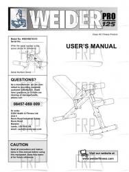 Owners Manual, WEEVBE70310,UK - Image