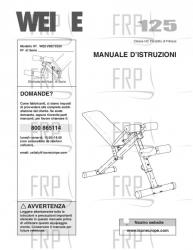 Owners Manual, WEEVBE70330,ITALY - Image