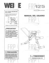 Owners Manual, WEEVBE70330,SPNSH - Image