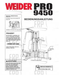 Owners Manual, WEEVSY39120,GERMN - Image