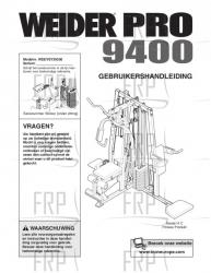 Owners Manual, WEEVSY39530,DUTCH - Image
