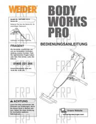 Owners Manual, WEFMBE14010,GERMN - Image