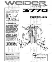 Owners Manual, WESY37530 - Product Image
