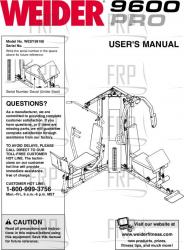 Owners Manual, WESY59100 - Product Image