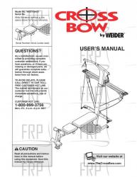 Owners Manual, WESY59421 - Image