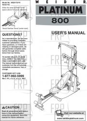 Owners Manual, WESY75741 - Product Image