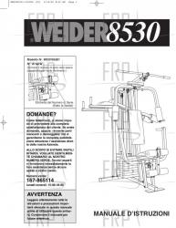 Owners Manual, WESY85301,ITALIAN - Image