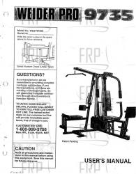 Owners Manual, WESY97350 G03216-C - Product Image