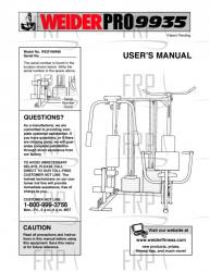 Owners Manual, WESY99490 158048 - Image