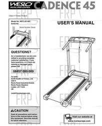 Manual, Owner's, WETL05140,ENGLISH - Product image