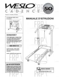 Owners Manual, WETL10131,ITALIAN - Image