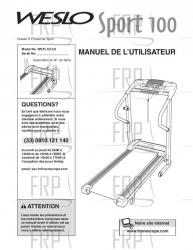 Owners Manual, WETL12140,FRENCH - Image