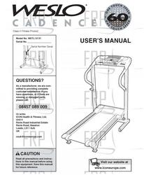 Owners Manual, WETL15131,ENGLISH - Product Image