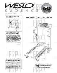Owners Manual, WETL15131,SPANISH - Image