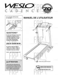 Owners Manual, WETL20130,FRENCH - Image