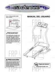 Owners Manual, WETL21020,SPANISH - Image