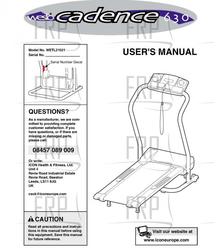 Owners Manual, WETL21021,ENGLISH - Product Image