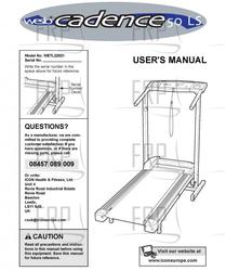 Owners Manual, WETL22021,ENGLISH - Product Image