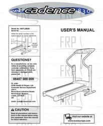 Owners Manual, WETL25020,ENG - Product Image
