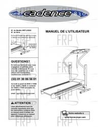 Owners Manual, WETL25020,FRENCH - Image