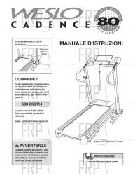 Owners Manual, WETL25130,ITALIAN - Image