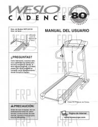 Owners Manual, WETL25130,SPANISH - Image