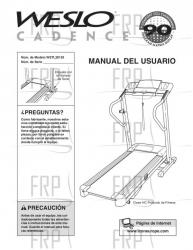 Owners Manual, WETL28130,SPANISH - Image