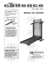 Owners Manual, WETL71500,SPANISH - Image