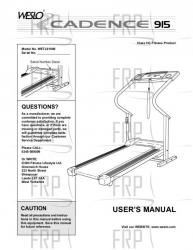 Owners Manual, WETL91090,UK - Image