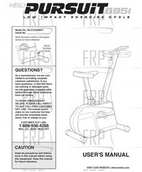 Owners Manual, WLCCEX69071,E/FCA - Product Image