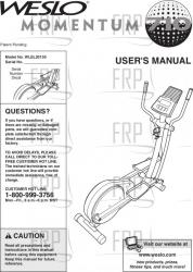 Owners Manual, WLEL20130 - Product Image