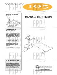 Owners Manual, WLEMBE05220,ITALY - Image