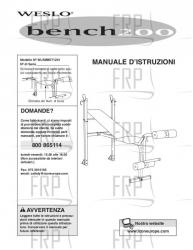 Owners Manual, WLEMBE71201,ITALY - Image