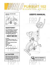 Owners Manual, WLEVEX12920,UK - Image