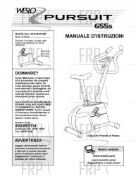 Owners Manual, WLEVEX13590,ITALY - Image