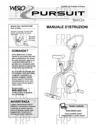 Owners Manual, WLEVEX14690,ITALY - Image