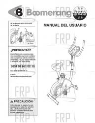 Owners Manual, WLEVEX21840,SPNSH - Image