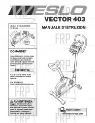 Owners Manual, WLEVEX29830,ITALY - Image