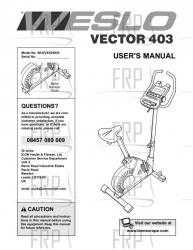 Owners Manual, WLEVEX29830,UK - Image
