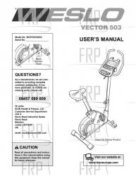 Owners Manual, WLEVEX34830,UK - Image