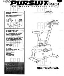 Manual, Owner's, WLEX69071,UK - Product Image