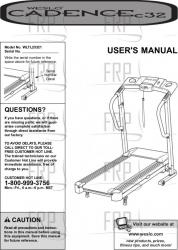 Owners Manual, WLTL25321 - Product Image
