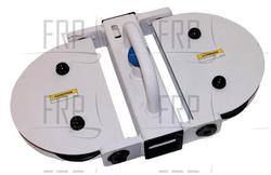 Pulley, Adjustable, Dual, White - Product Image